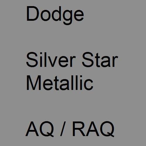 Dodge, Silver Star Metallic, AQ / RAQ.